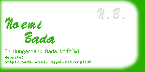 noemi bada business card